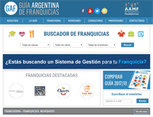 Tablet Screenshot of gaf-franquicias.com